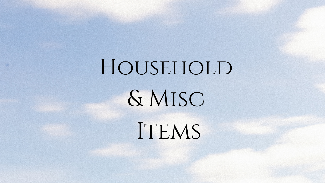 Miscellaneous (Jewelry, Bags, Etc)