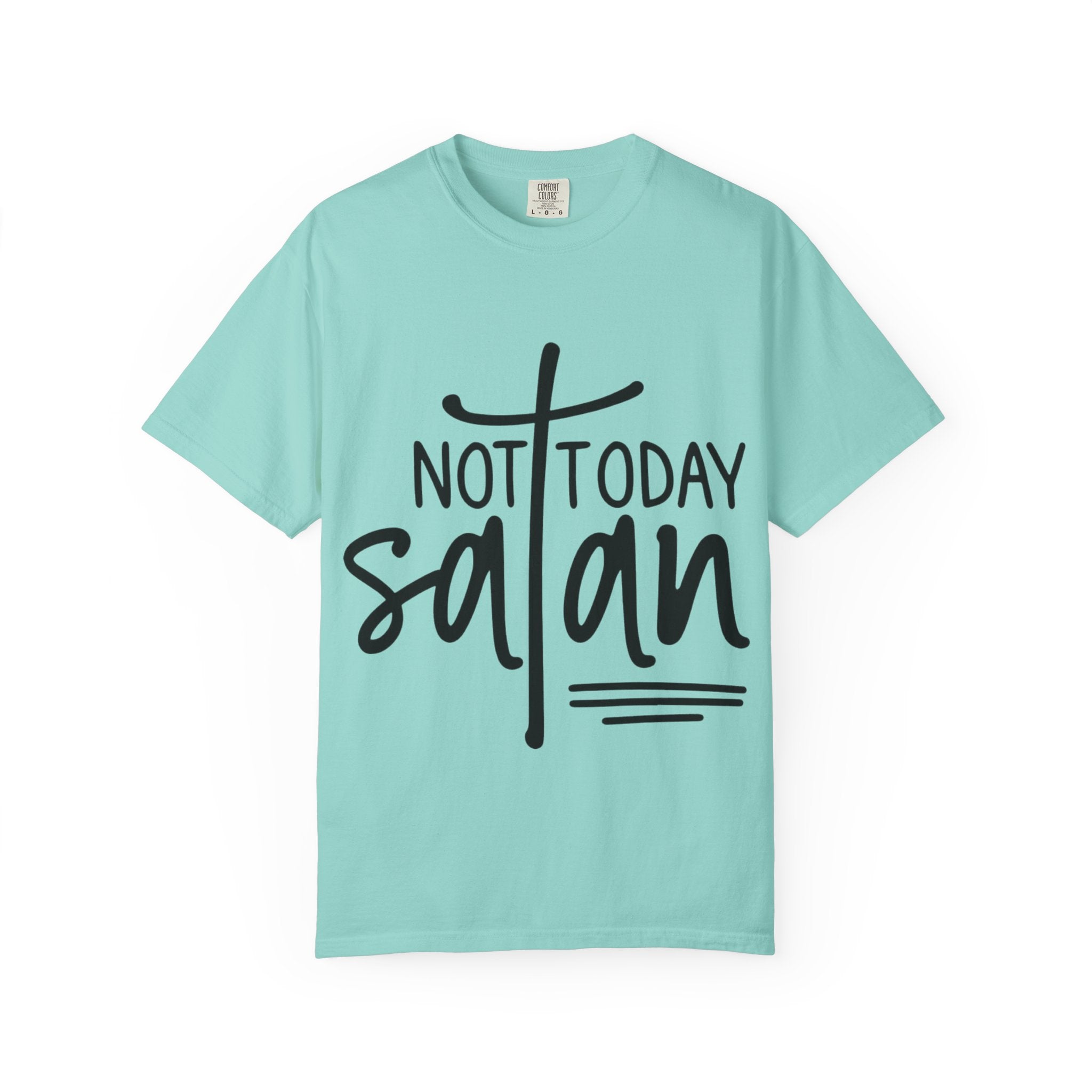 Not Today Satan T‑Shirt — Christian Faith Graphic Tee