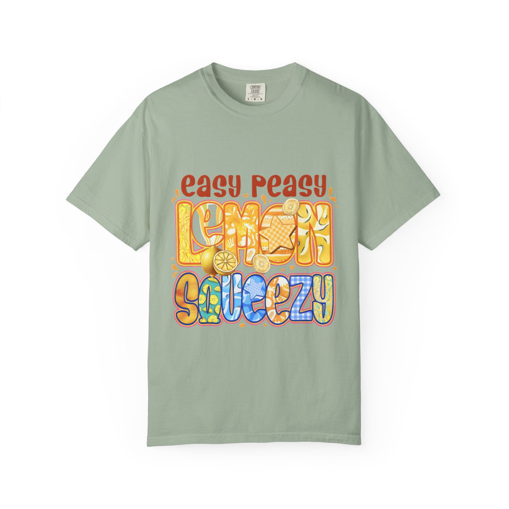 Easy Peasy Lemon Squeezy T-Shirt - Retro Citrus Graphic Tee