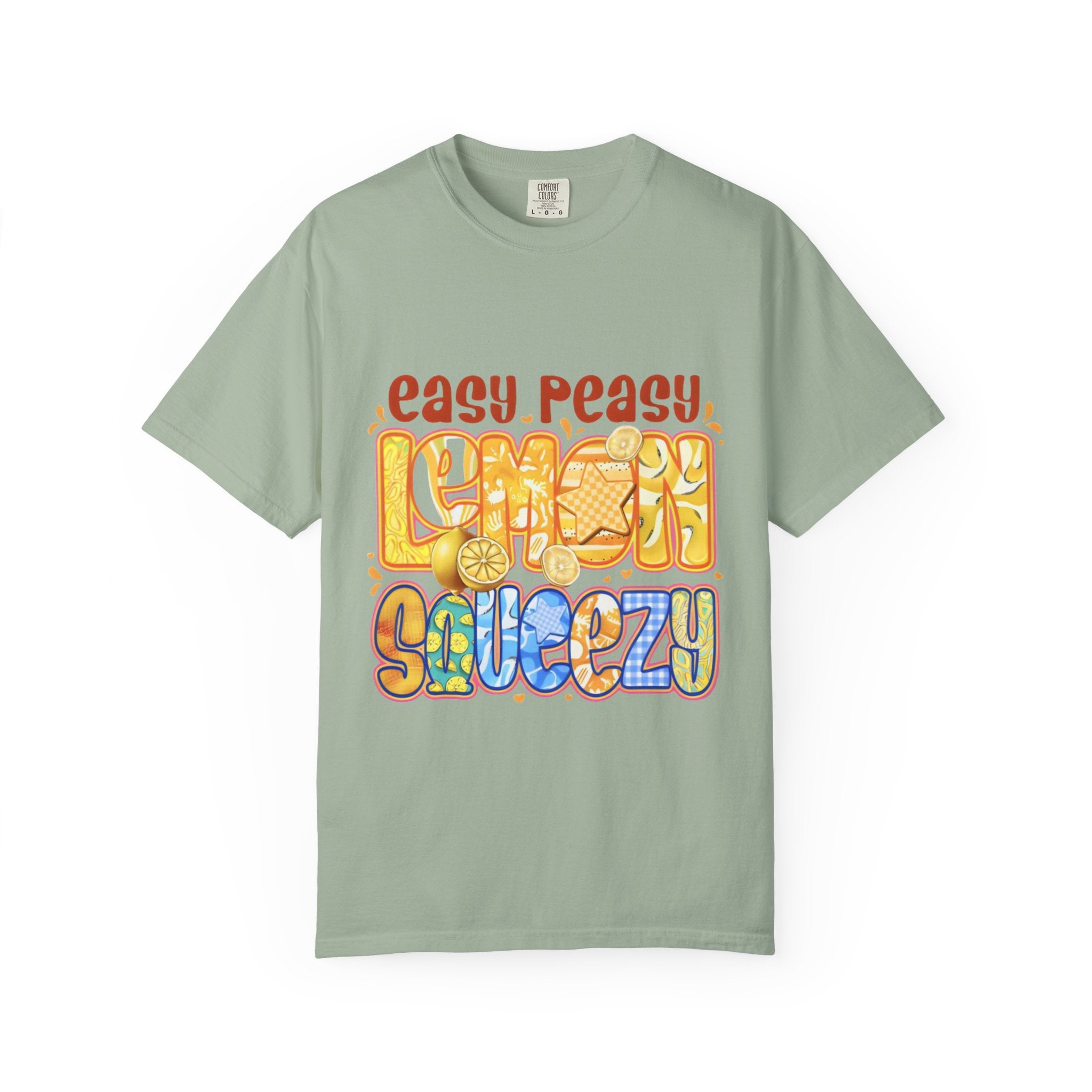Easy Peasy Lemon Squeezy T-Shirt - Retro Citrus Graphic Tee