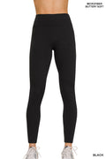 Brushed Microfiber Zenana Waistband Leggings RTS