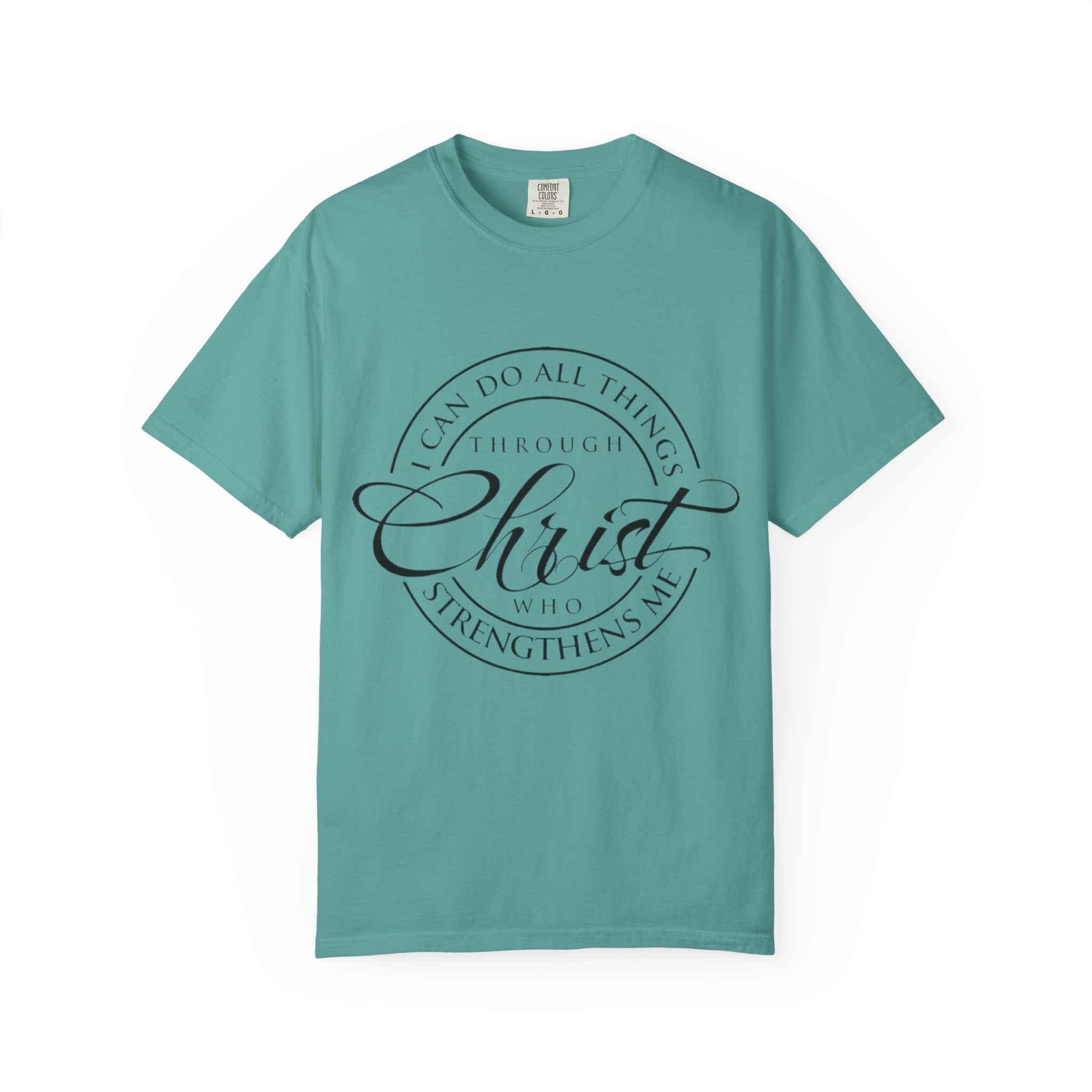 Christian Faith T-Shirt — "I Can Do All Things Through Christ" Inspirational Tee