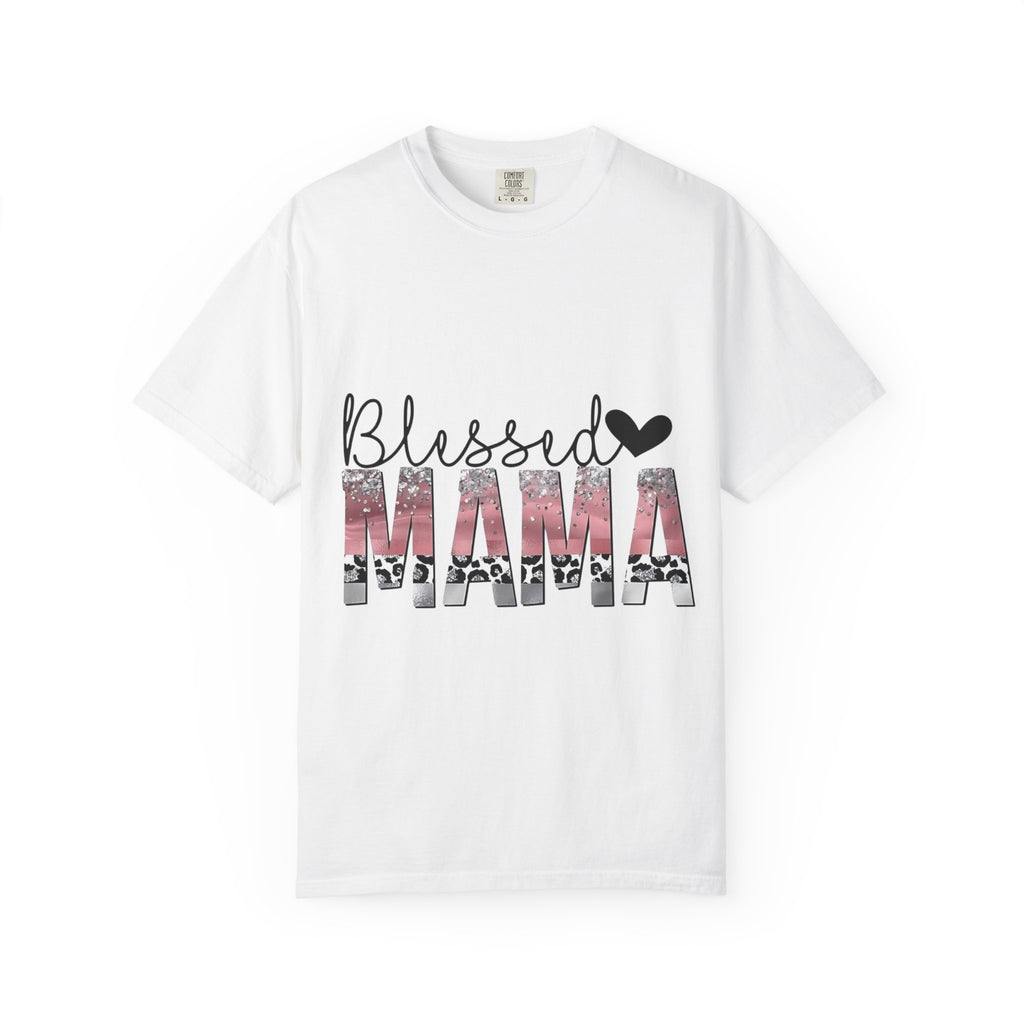 Blessed Mama T-Shirt — Floral Mama Graphic Tee for Moms
