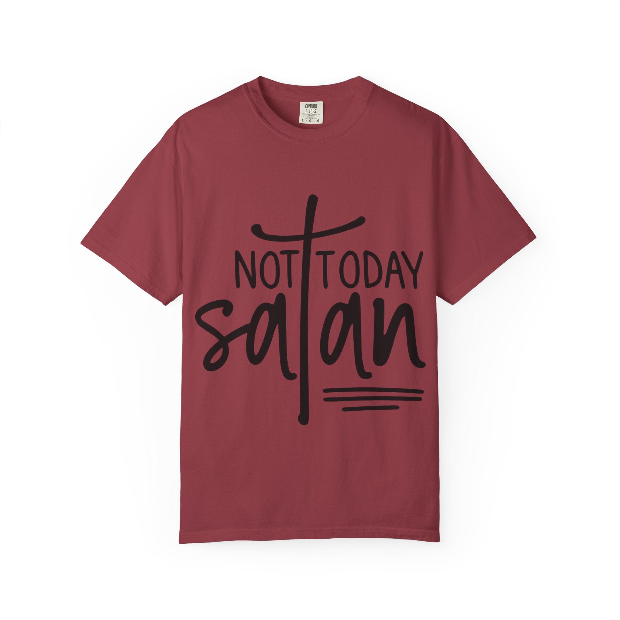 Not Today Satan T‑Shirt — Christian Faith Graphic Tee
