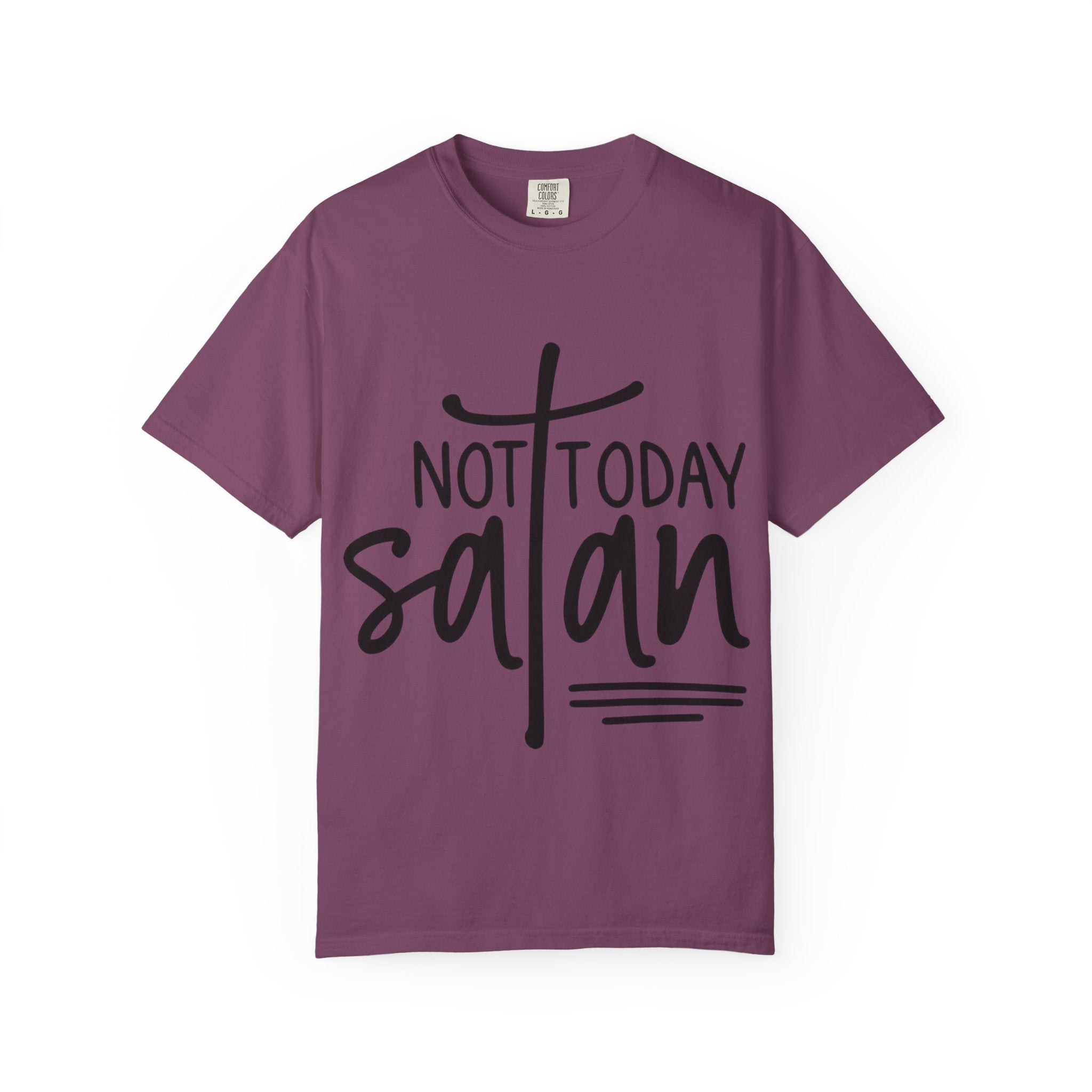 Not Today Satan T‑Shirt — Christian Faith Graphic Tee