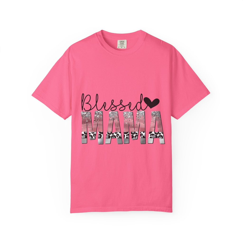 Blessed Mama T-Shirt — Floral Mama Graphic Tee for Moms