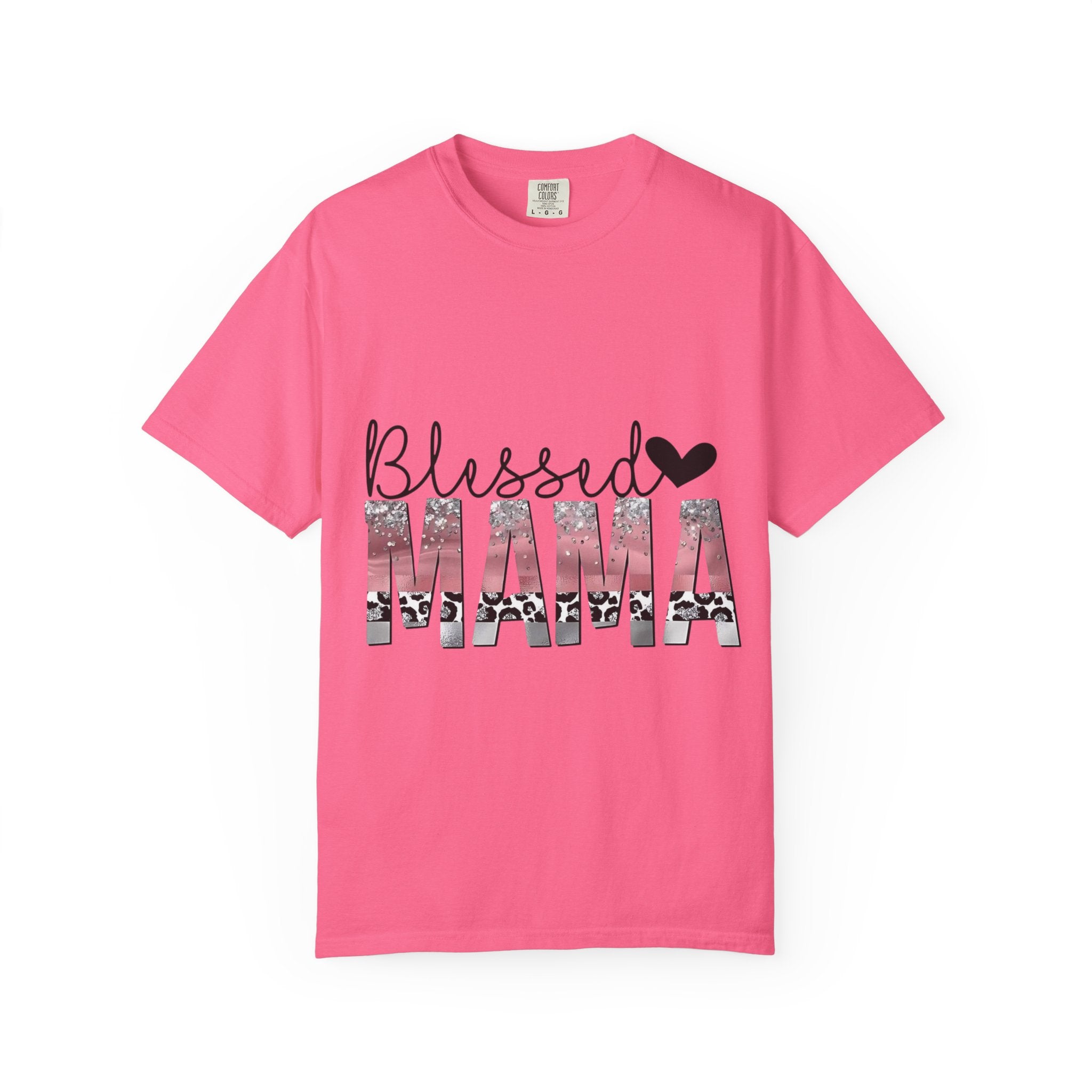 Blessed Mama T-Shirt — Floral Mama Graphic Tee for Moms