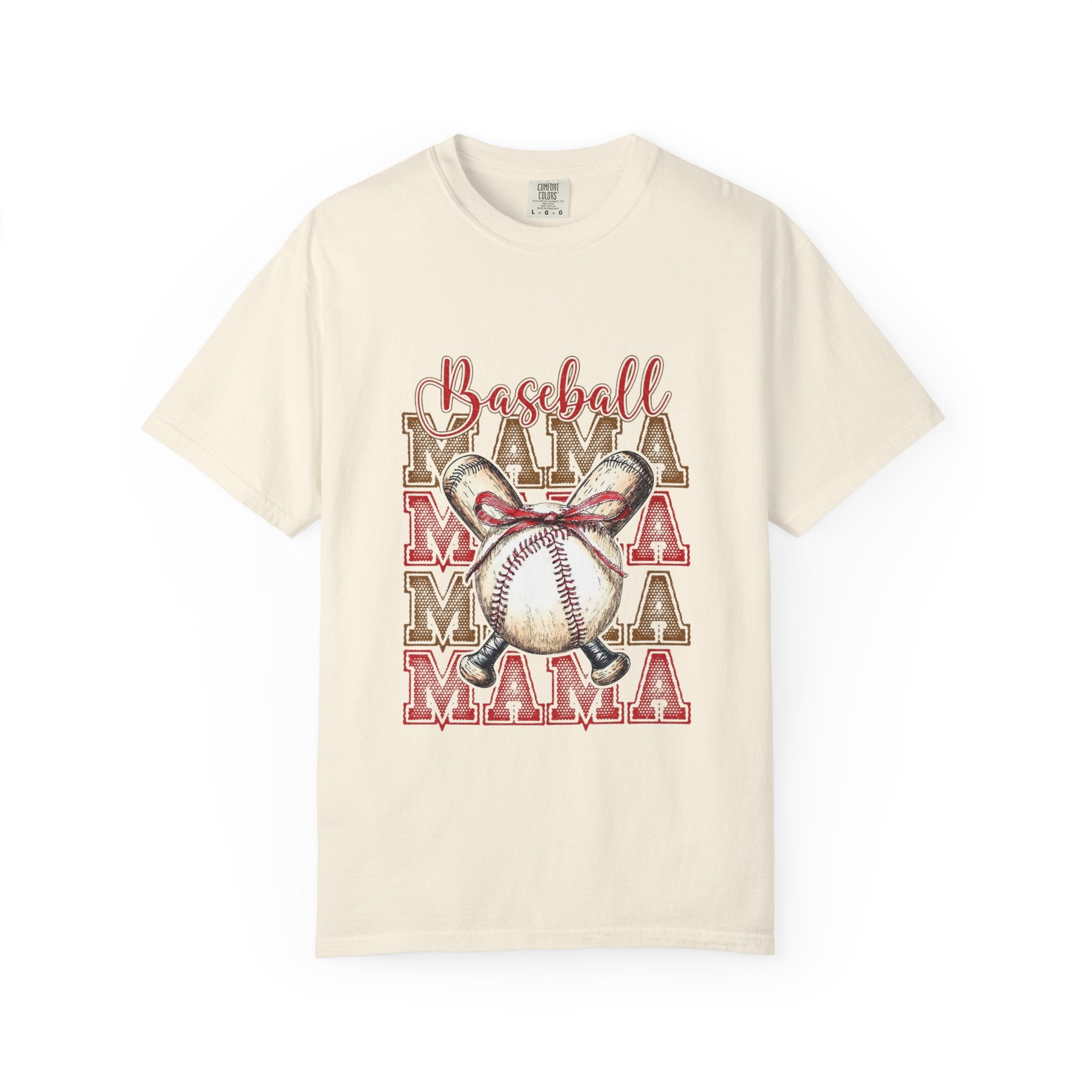Baseball Mama T-Shirt — Cute Bow Baseball Mom Tee for Game Day