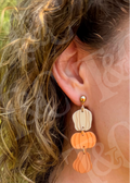 Pumpkin Earrings RTS