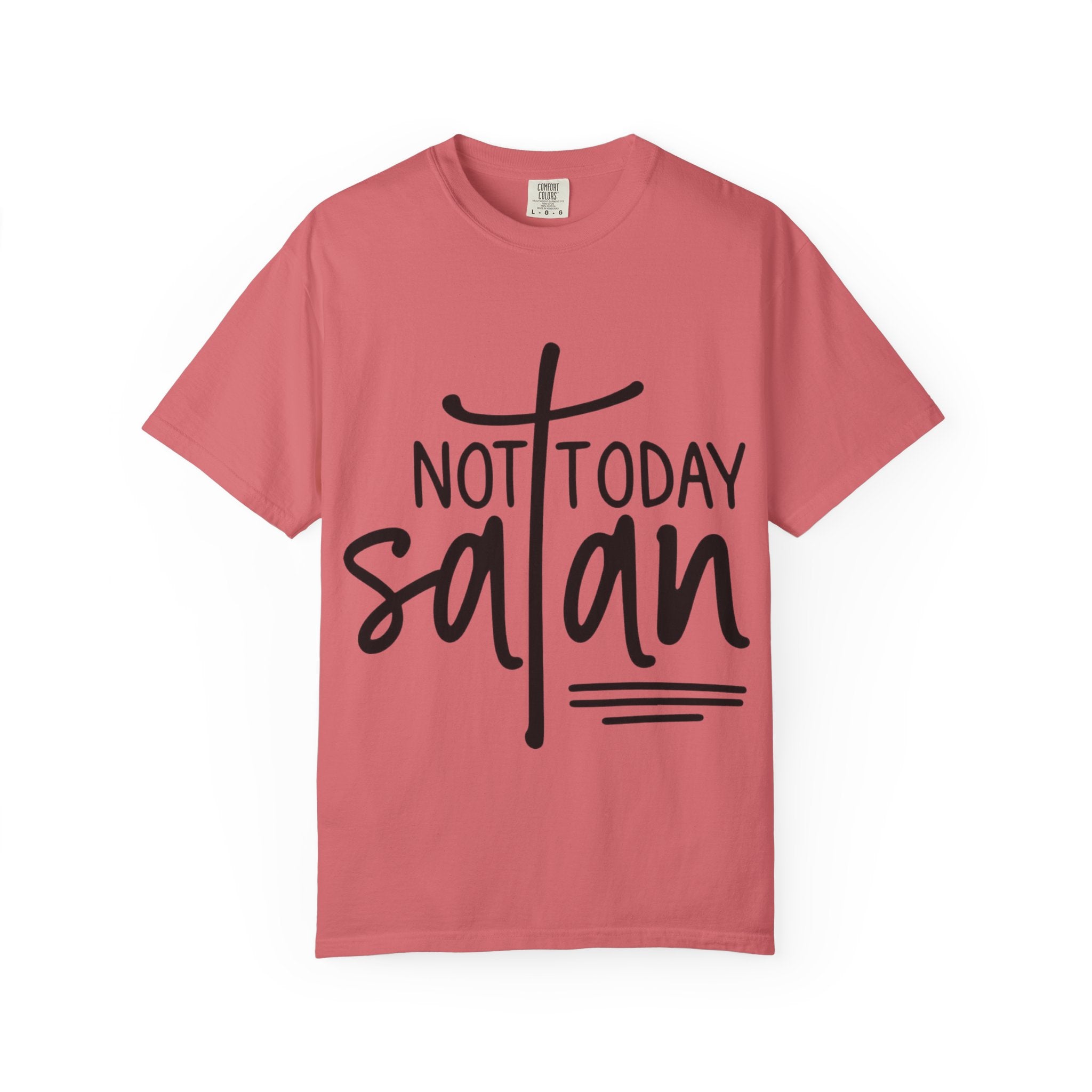 Not Today Satan T‑Shirt — Christian Faith Graphic Tee