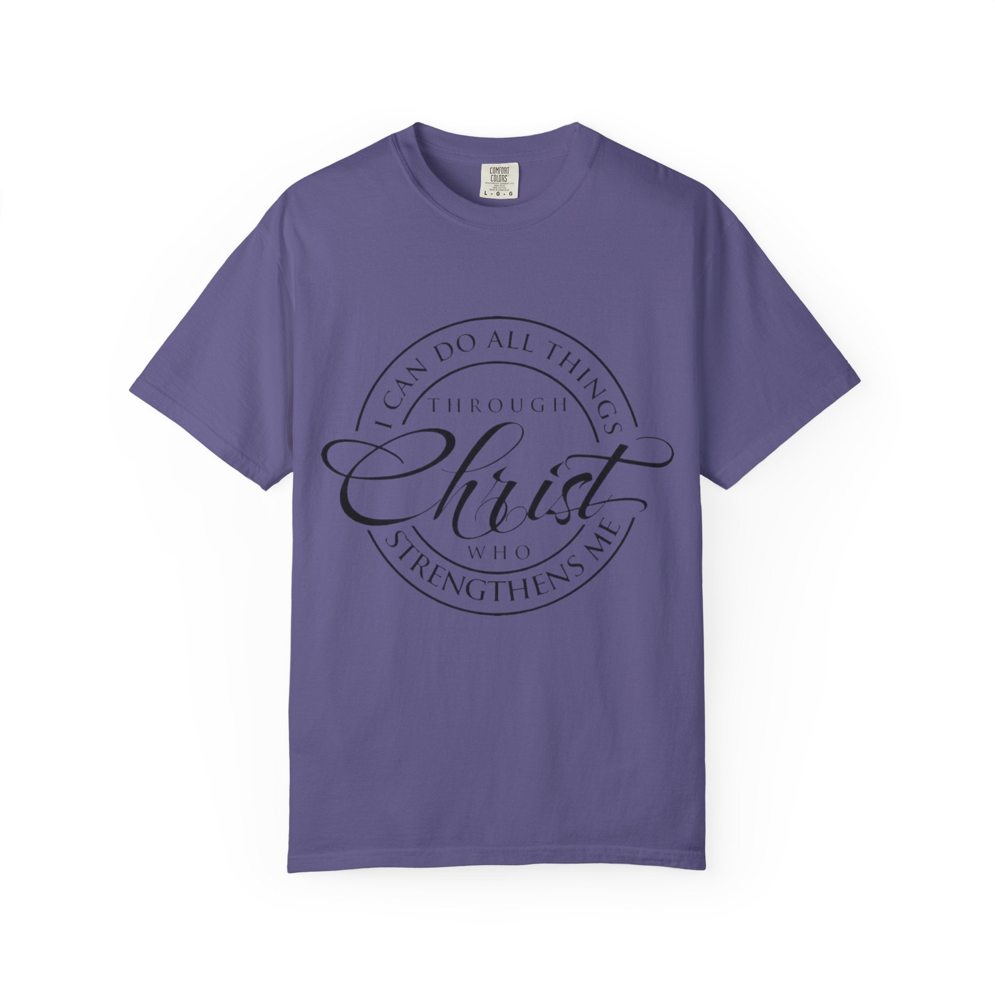Christian Faith T-Shirt — "I Can Do All Things Through Christ" Inspirational Tee