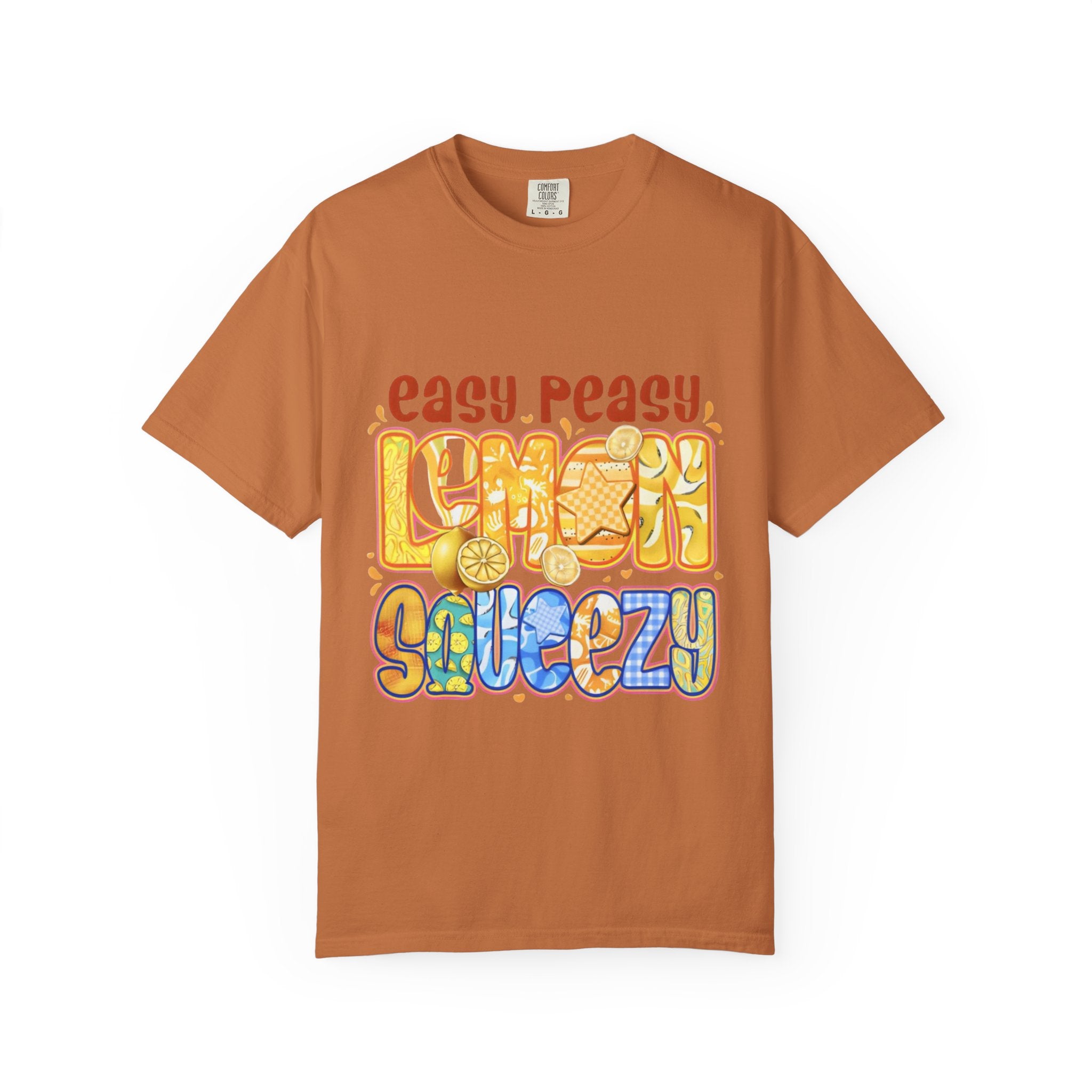 Easy Peasy Lemon Squeezy T-Shirt - Retro Citrus Graphic Tee
