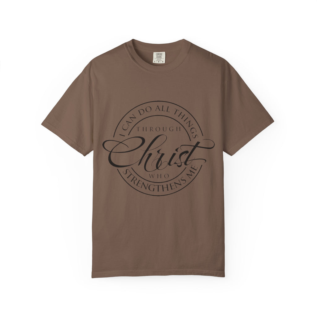 Christian Faith T-Shirt — "I Can Do All Things Through Christ" Inspirational Tee