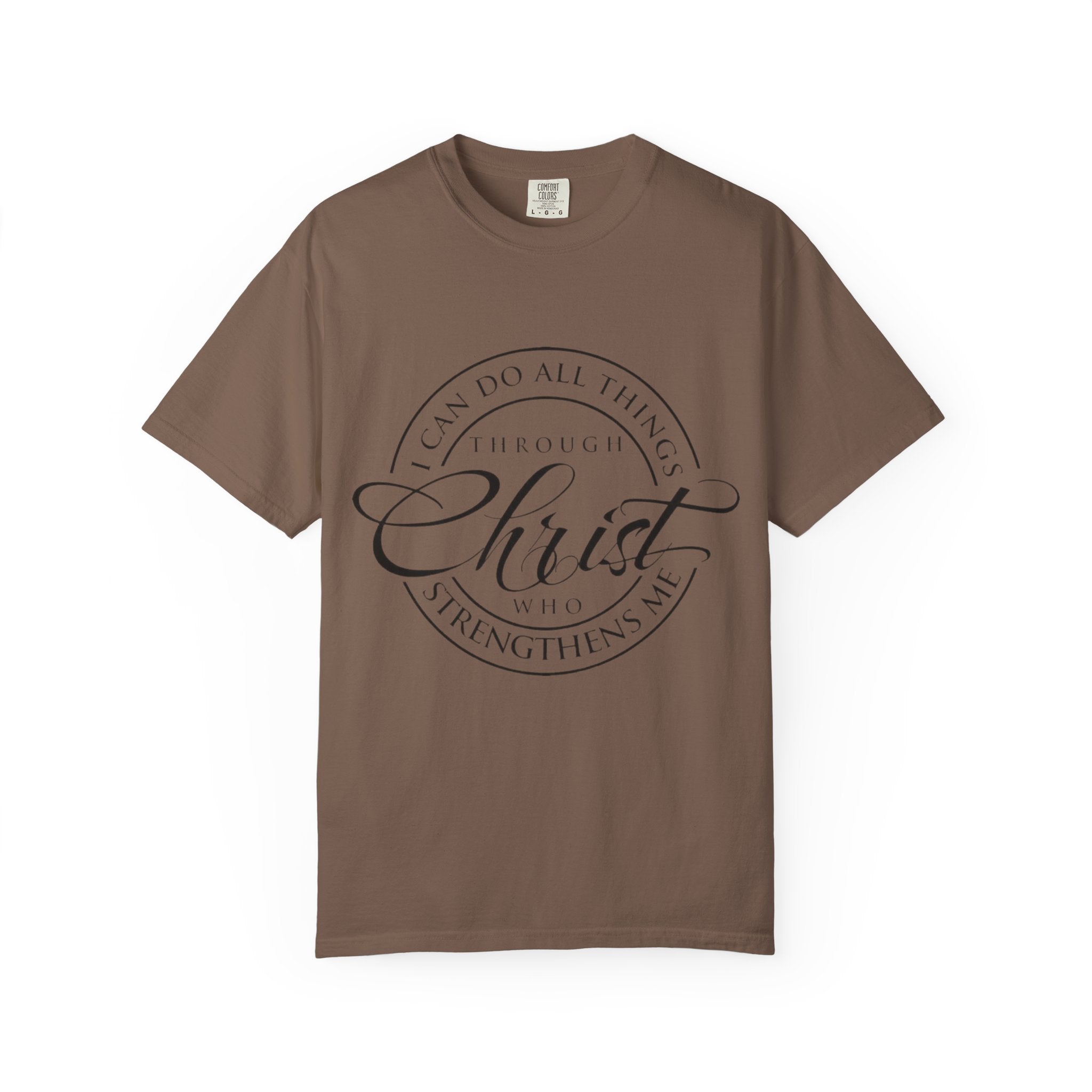 Christian Faith T-Shirt — "I Can Do All Things Through Christ" Inspirational Tee