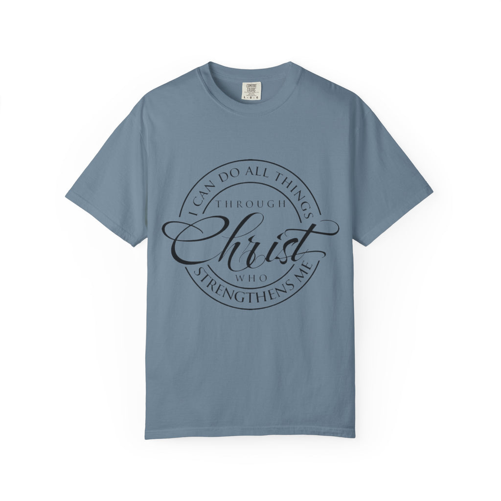 Christian Faith T-Shirt — "I Can Do All Things Through Christ" Inspirational Tee