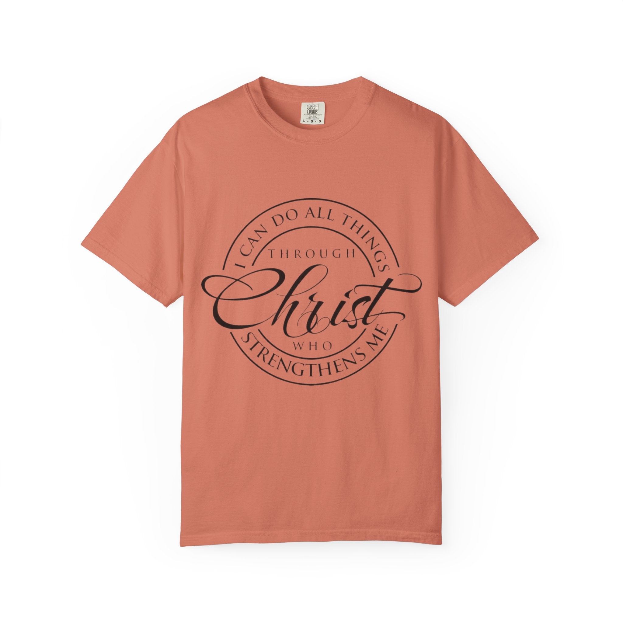Christian Faith T-Shirt — "I Can Do All Things Through Christ" Inspirational Tee