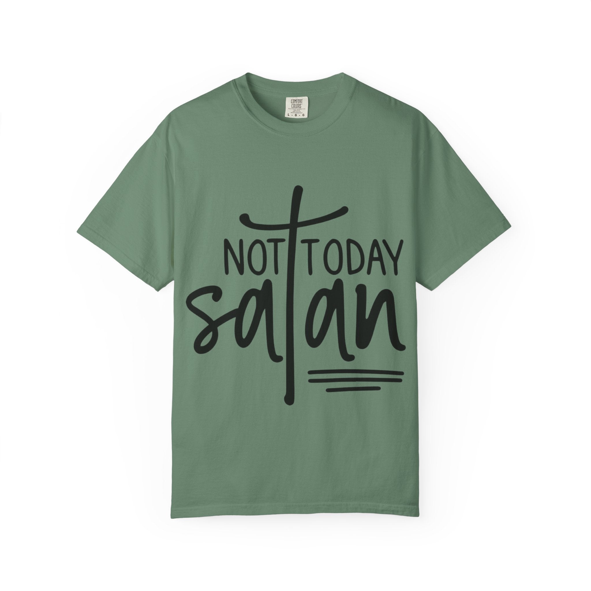 Not Today Satan T‑Shirt — Christian Faith Graphic Tee