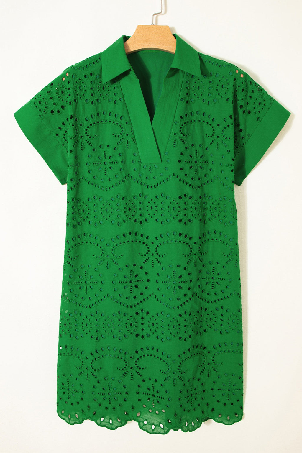 Green Eyelet Dress RTS