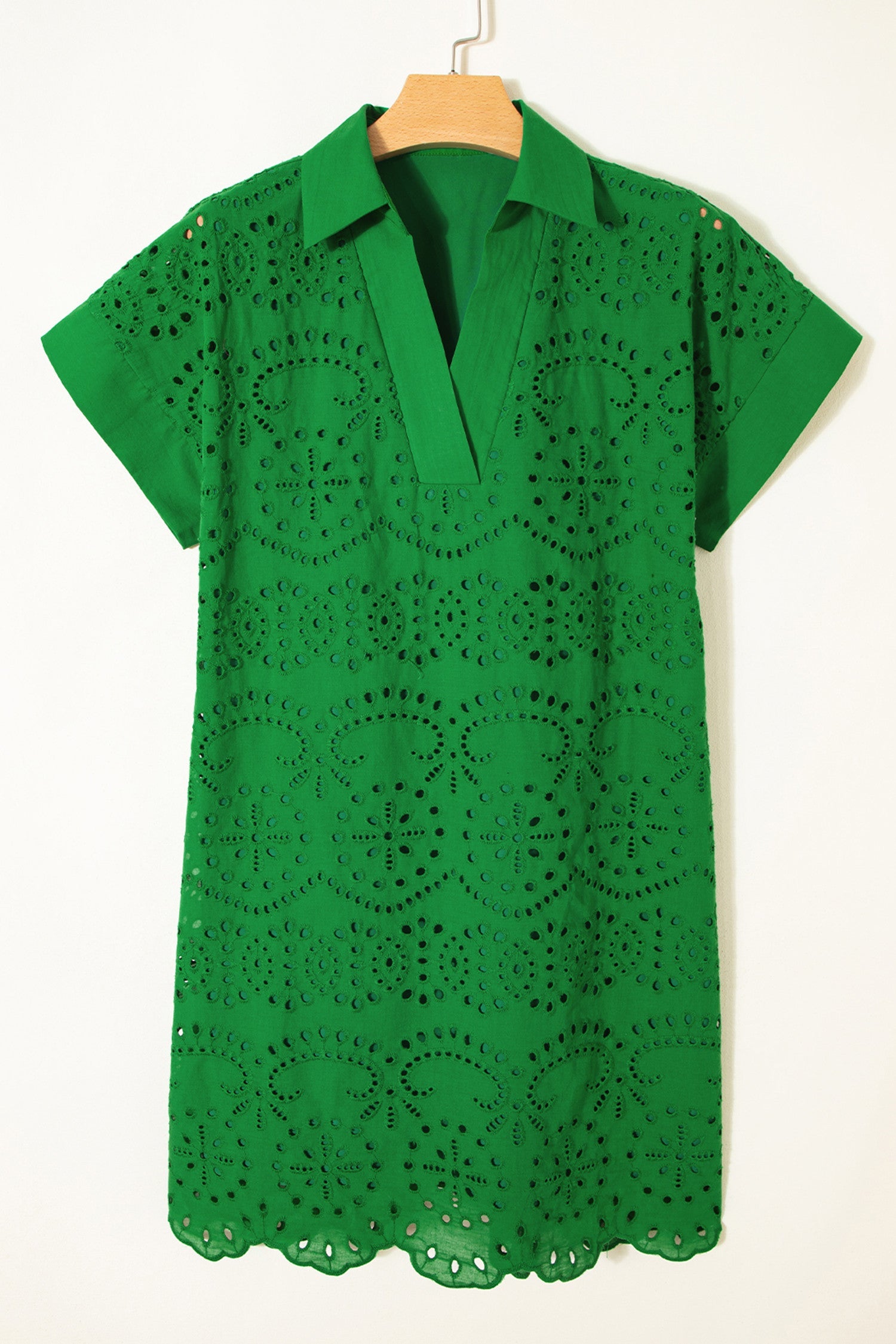 Green Eyelet Dress RTS
