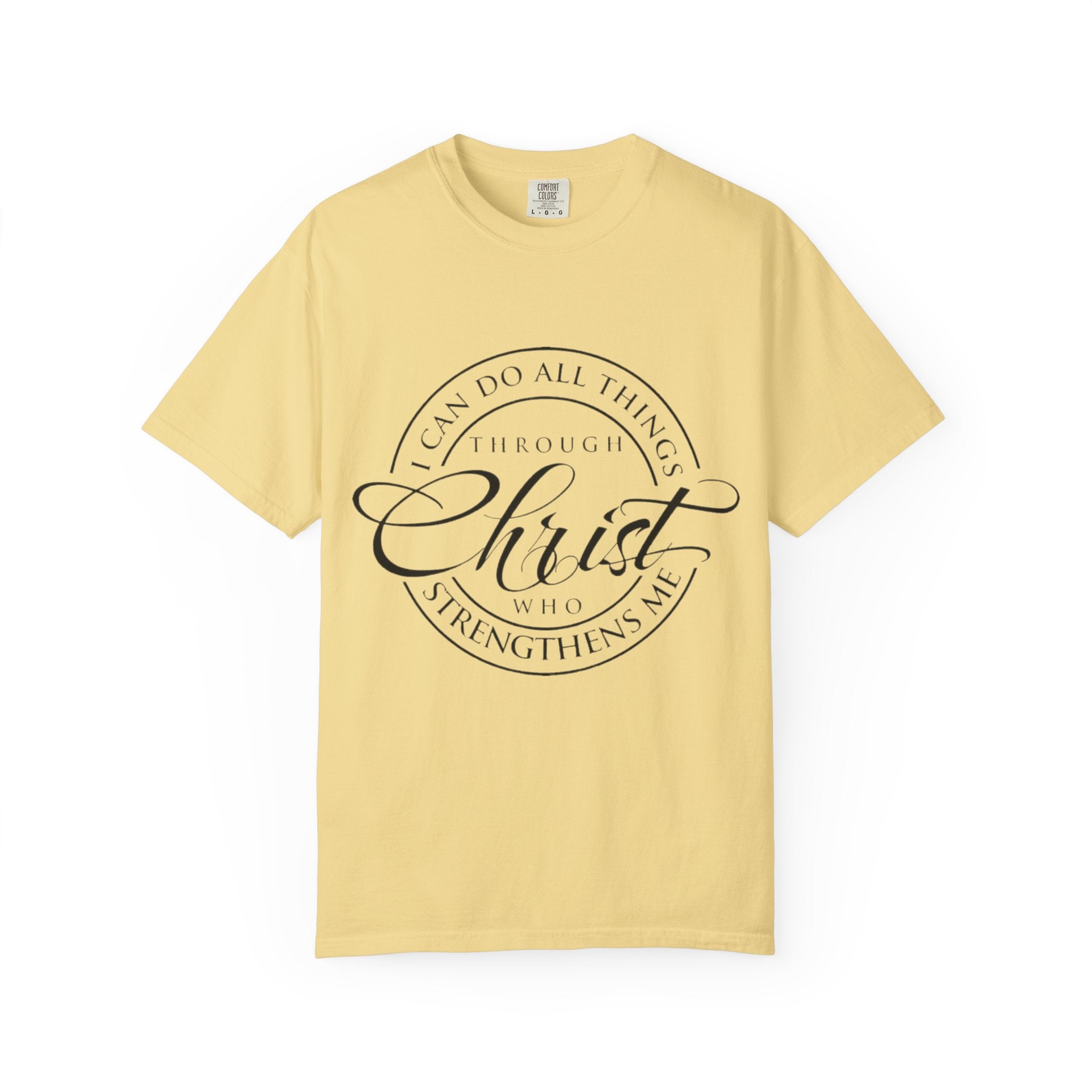 Christian Faith T-Shirt — "I Can Do All Things Through Christ" Inspirational Tee
