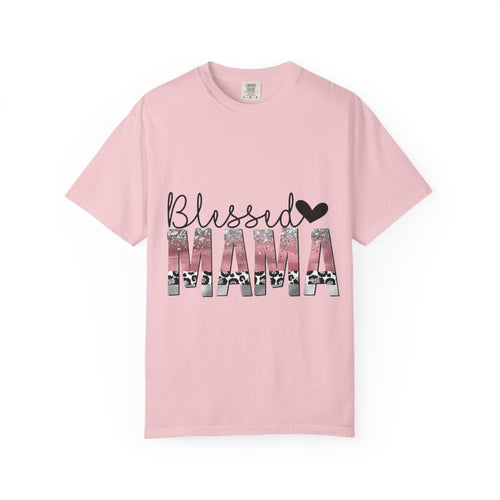 Blessed Mama T-Shirt — Floral Mama Graphic Tee for Moms