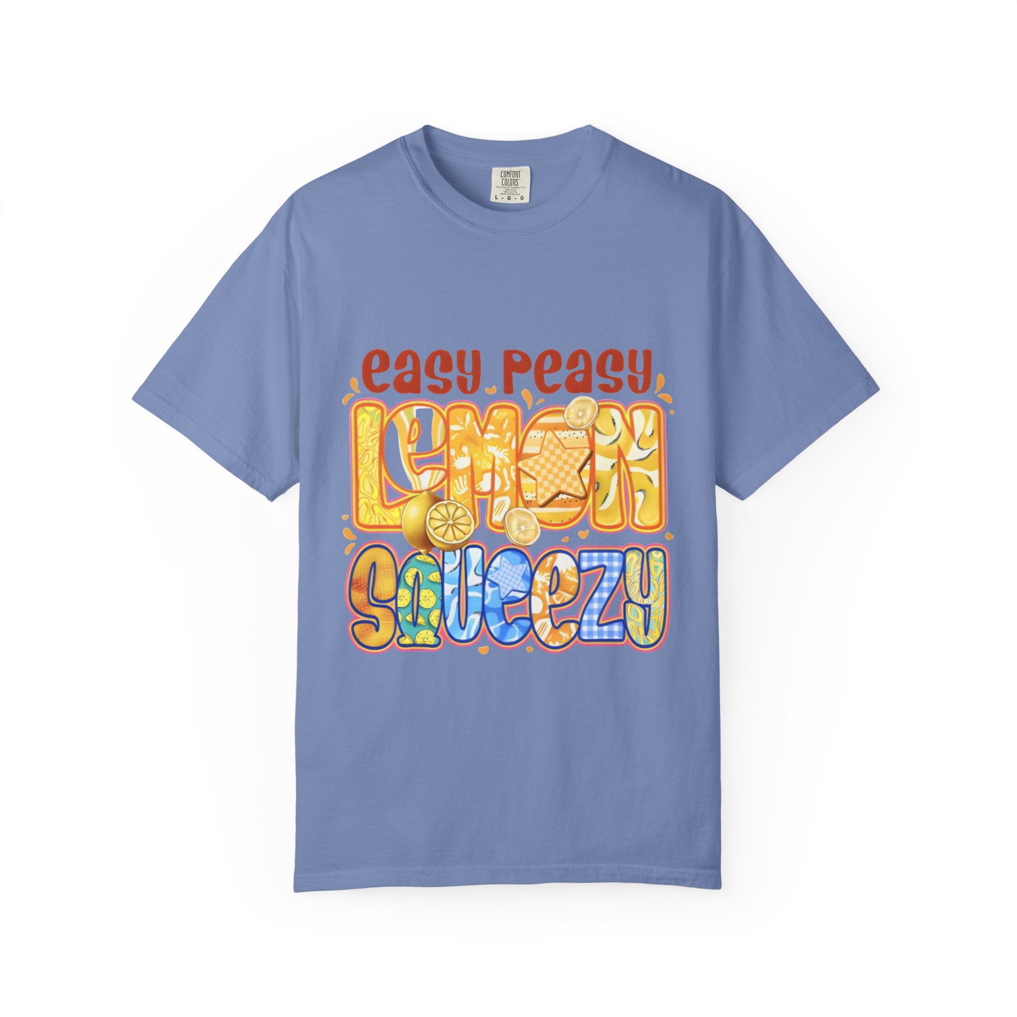 Easy Peasy Lemon Squeezy T-Shirt - Retro Citrus Graphic Tee