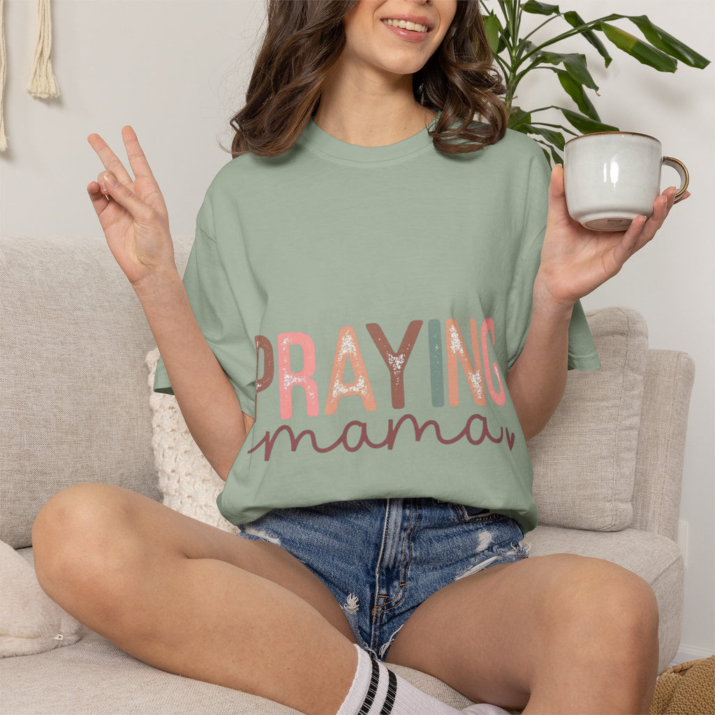 Praying Mama T-Shirt – Faithful Mom Graphic Tee