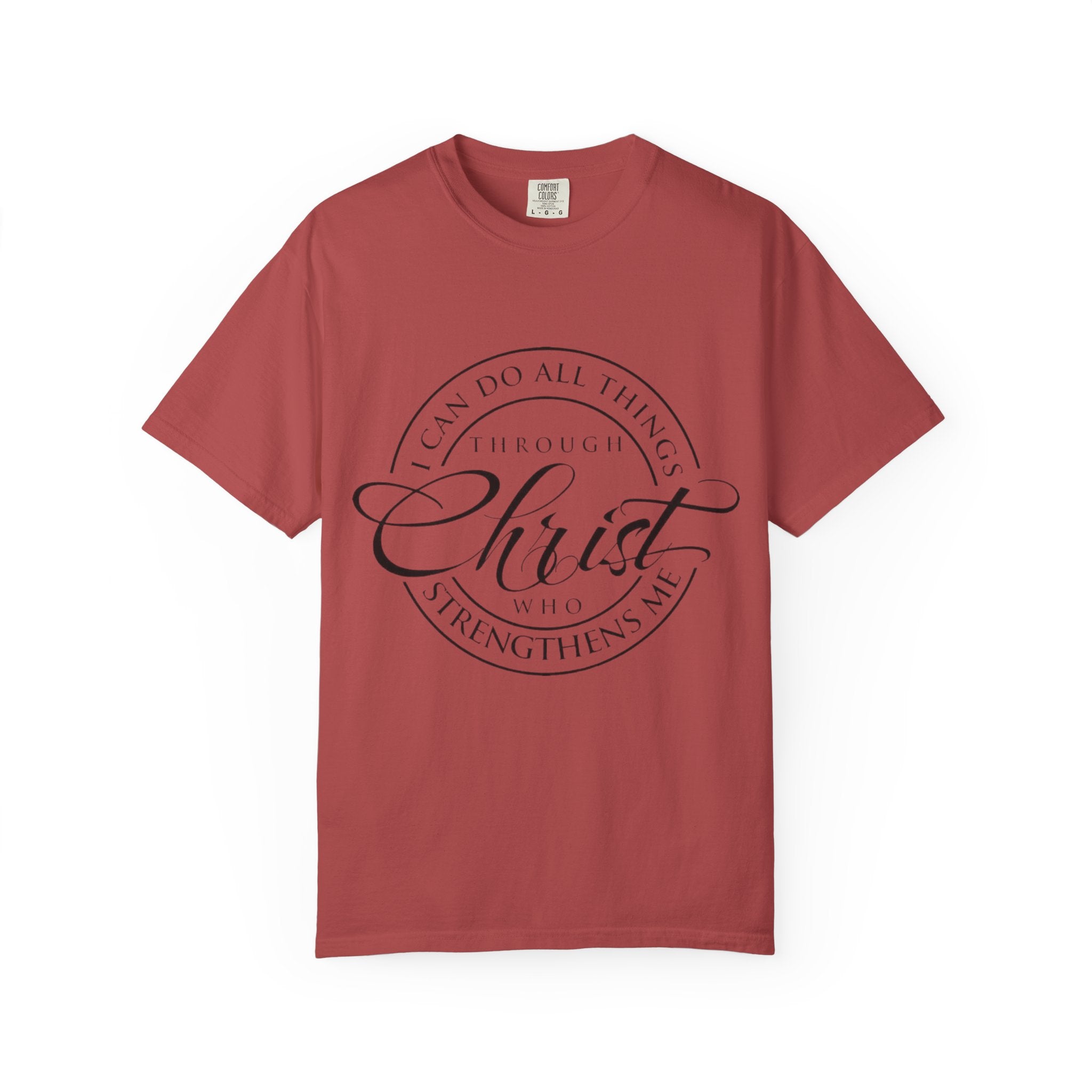 Christian Faith T-Shirt — "I Can Do All Things Through Christ" Inspirational Tee