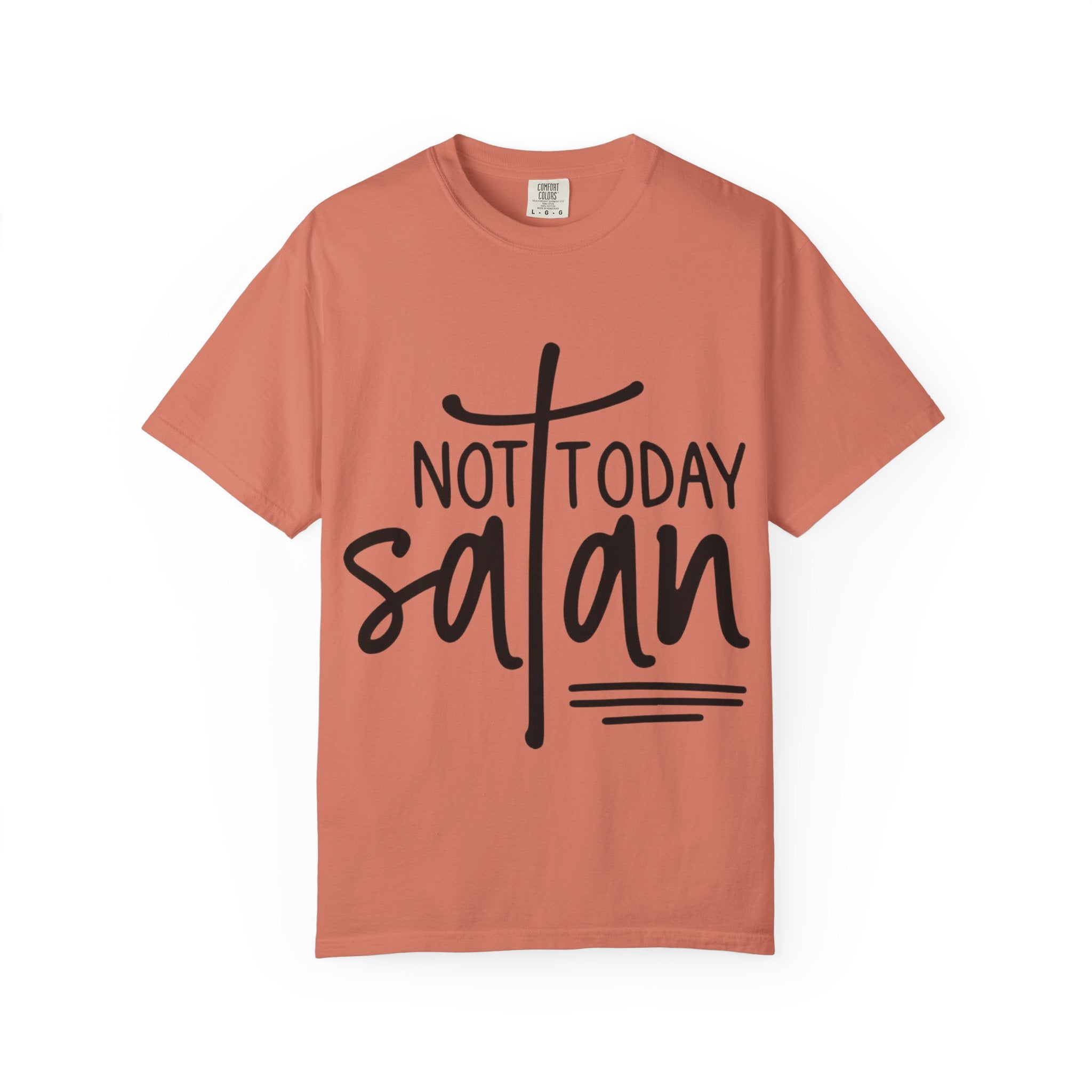 Not Today Satan T‑Shirt — Christian Faith Graphic Tee