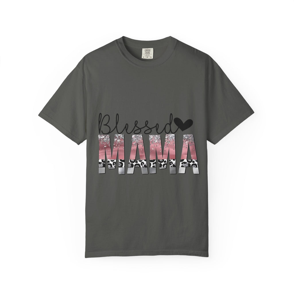 Blessed Mama T-Shirt — Floral Mama Graphic Tee for Moms
