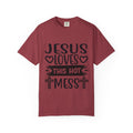 Jesus Loves This Hot Mess T-Shirt - Christian Faith Graphic Tee