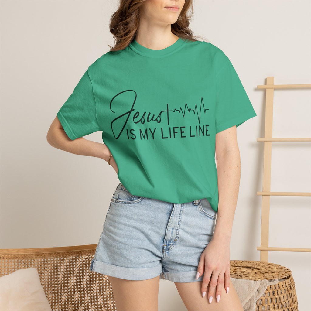 Jesus Is My Life Line T-Shirt — Christian Faith Inspirational Tee