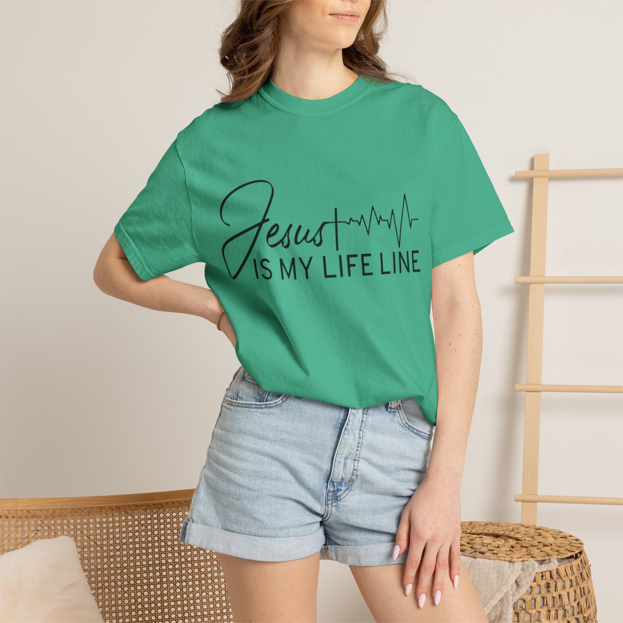 Jesus Is My Life Line T-Shirt — Christian Faith Inspirational Tee
