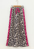 Pink Side Stripe Leopard Pants RTS
