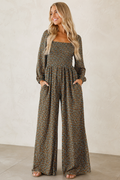 Floral Smocked Jumpsuit RTS