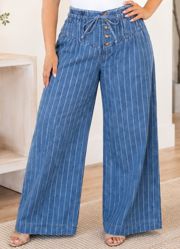 Plus Size Wide Leg Denim RTS